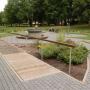 De Kneipp tuin voor water therapie volgens de Duitse priester Sebastian Kneipp