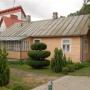 Houten huizen in Birštonas