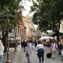 Straatbeeld in Vilnius